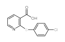 2-(4-氯苯基硫代)烟酸结构式
