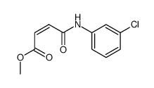 methyl (Z)-4-((3-chlorophenyl)amino)-4-oxobut-2-enoate结构式