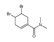 4,5-dibromo-N,N-dimethylcyclohexene-1-carboxamide Structure