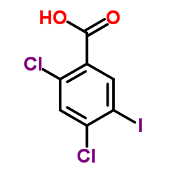 2,4-Dichloro-5-iodobenzoic acid Structure