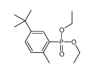 4-tert-butyl-2-diethoxyphosphoryl-1-methylbenzene Structure