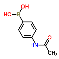4-乙酰胺基苯硼酸结构式