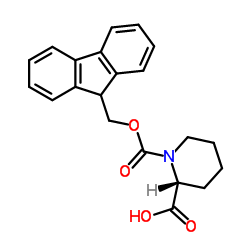 Fmoc-D-Pipecolic Acid Structure