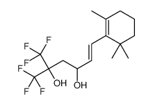1-Hexene-3,5-diol, 6,6,6-trifluoro-5-trifluoromethyl-1-(2,6,6-trimethy lcyclohex-1-enyl)- Structure