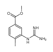 3-guanidino-4-methylbenzoic acid methyl ester Structure