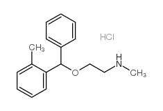 Ethanamine,N-methyl-2-[(2-methylphenyl)phenylmethoxy]-, hydrochloride (1:1) Structure