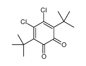 3,6-ditert-butyl-4,5-dichlorocyclohexa-3,5-diene-1,2-dione Structure