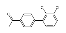 4-acetyl-2',3'-dichlorobiphenyl结构式