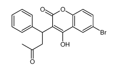 6-bromo-4-hydroxy-3-(3-oxo-1-phenylbutyl)chromen-2-one结构式