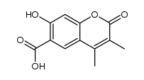 7-hydroxy-3,4-dimethyl-2-oxo-2H-chromene-6-carboxylic acid Structure