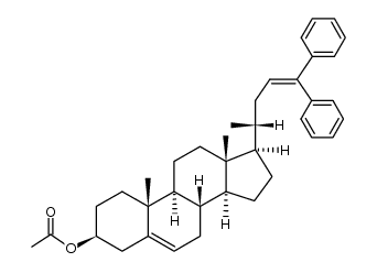 3β-acetoxy-24,24-diphenyl-chola-5,23-diene结构式