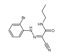 N-propyl-2-cyano-2-[(2-bromophenyl)hydrazono]acetamide结构式