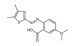 5-(dimethylamino)-2-[(4,5-dimethyl-1,3-thiazol-2-yl)diazenyl]benzoic acid Structure