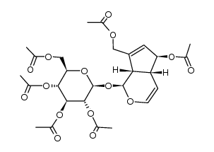 hexa-O-acetyl-aucubin Structure