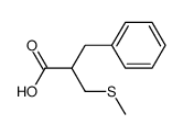 (+/-)-2-Benzyl-3-(methylthio)propionic acid Structure