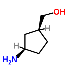 [(1S,3R)-3-Aminocyclopentyl]methanol Structure