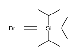 2-bromoethynyl-tri(propan-2-yl)silane结构式