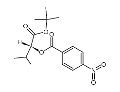 (R)-1-(tert-butoxy)-3-methyl-1-oxobutan-2-yl 4-nitrobenzoate结构式