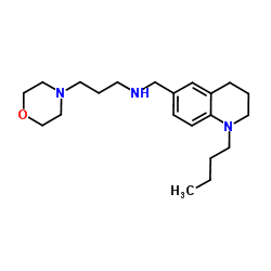 N-[(1-Butyl-1,2,3,4-tetrahydro-6-quinolinyl)methyl]-3-(4-morpholinyl)-1-propanamine结构式