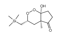1-hydroxy-6-methyl-4-[(trimethylsilyl)methyl]-7-oxo-2,3-dioxabicyclo[4.3.0]nonane结构式