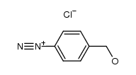4-(hydroxymethyl)benzenediazonium chloride结构式