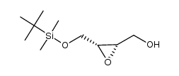 ((2S,3R)-3-((tert-butyldimethylsiiyloxy)methyl)oxiran-2-yl)methanol Structure