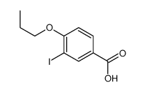 3-Iodo-4-propoxybenzoic acid结构式