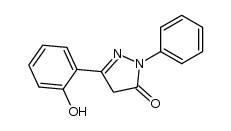 1-phenyl-3-(2-hydroxyphenyl)-2-pyrazolin-5-one结构式