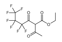 ethyl 2-acetyl-4,4,5,5,6,6,6-heptafluoro-3-oxohexanoate结构式