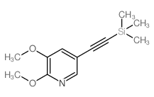 2,3-Dimethoxy-5-((trimethylsilyl)ethynyl)pyridine Structure