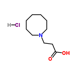 3-(1-Azocanyl)propanoic acid hydrochloride (1:1) Structure