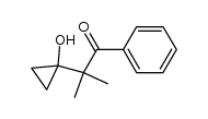 2-(1-hydroxycyclopropyl)-2-methyl-1-phenylpropan-1-one Structure