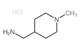4-氨甲基-1-甲基哌啶二盐酸盐结构式