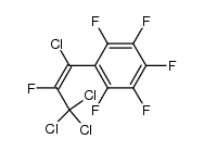 cis-1-(pentafluorophenyl)-2-fluorotetrachloropropylene结构式