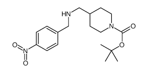 4-((4-nitrobenzylamino)methyl)piperidine-1-carboxylic acid tert-butyl ester结构式
