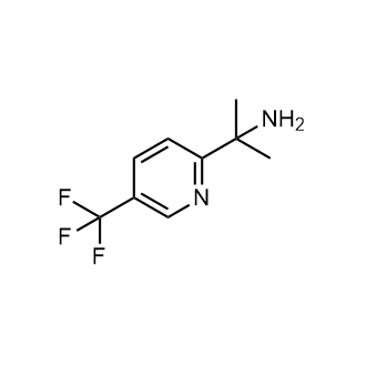 2-(5-(三氟甲基)吡啶-2-基)丙烷-2-胺结构式