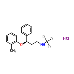 Atomoxetine-d3 hydrochloride结构式