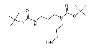 (3-氨基丙基)(3-((叔丁氧基羰基)氨基)丙基)氨基甲酸叔丁酯结构式