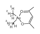 (dimethyl-d6)(2,4-pentanedionato)gold结构式