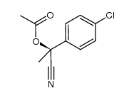 1-(4-chlorophenyl)-1-cyanoethyl acetate Structure