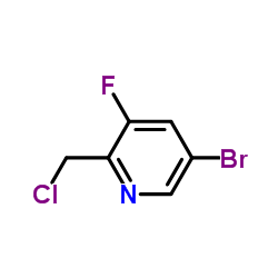 5-Bromo-2-(chloromethyl)-3-fluoropyridine structure