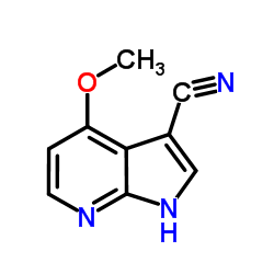 4-Methoxy-1H-pyrrolo[2,3-b]pyridine-3-carbonitrile Structure