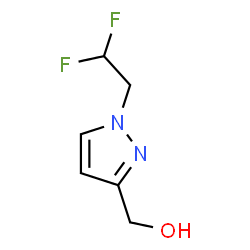[1-(2,2-Difluoroethyl)pyrazol-3-yl]methanol Structure