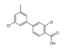 2-chloro-4-(3-chloro-5-methylphenyl)benzoic acid Structure