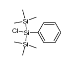 chlorobis(trimethylsilyl)phenylsilane结构式