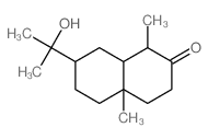 2(1H)-Naphthalenone,octahydro-7-(1-hydroxy-1-methylethyl)-1,4a-dimethyl-, (1S,4aS,7R,8aS)- Structure
