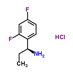 (1S)-1-(2,4-Difluorophenyl)-1-propanamine hydrochloride (1:1)结构式