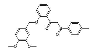 1-(2-((3,4-Dimethoxyphenyl)methoxy)phenyl)-2-((4-methylphenyl)sulphinyl)ethanone结构式