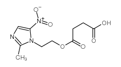 [2-(2-methyl-5-nitro-1H-imidazol-1-yl)ethyl] hydrogen succinate结构式