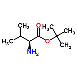 L-缬氨酸叔丁酯盐酸盐结构式